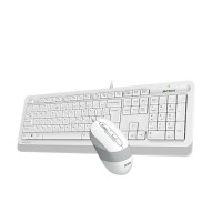 Комплект клавиатура и мишка A4TECH Fstyler F1010 USB Бял