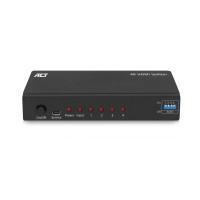 HDMI Сплитер ACT AC7831  1 вход -> 4 изхода  4K  Черен