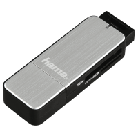 Четец за карти HAMA 123900 USB3.0 SD/microSD сребрист