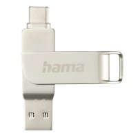 HAMA Флаш памет "C-Rotate Pro"  USB-C 3.1/3.0  256GB  up to 100MB/s  сребрист