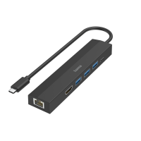 HAMA USB-C хъб  мултипорт  6 порта  3xUSB-A  USB-C  HDMI™  LAN/Ethernet