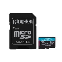 Флаш карта памет Kingston Canvas Go Plus 64GB UHS-I Class 10 U3 V30 A2 