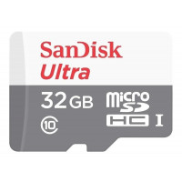 Флаш карта памет SANDISK Ultra microSDHC UHS-I 32GB Class 10 80Mb/s Адаптер