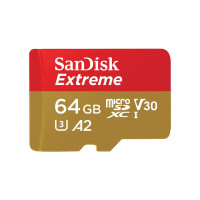 Флаш карта памет SANDISK Extreme microSDXC 64GB Class 10 U3 V30 80 MB/s