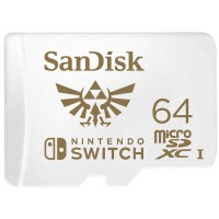 Карта памет SANDISK SDSQXAT-064G-GNCZN, за Nintendo Switch, microSDXC, 64GB, U3, 100/60 Mb/s