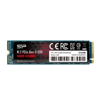 Твърд диск SSD Silicon Power P34A80 512GB M.2 2280 PCIe NVMe read/write up to 3400/3000MB/s