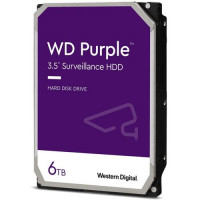 Твърд диск Western Digital Purple Surveillance 6TB 3,5" 5400rpm SATA 6Gb/s 128MB cache 
