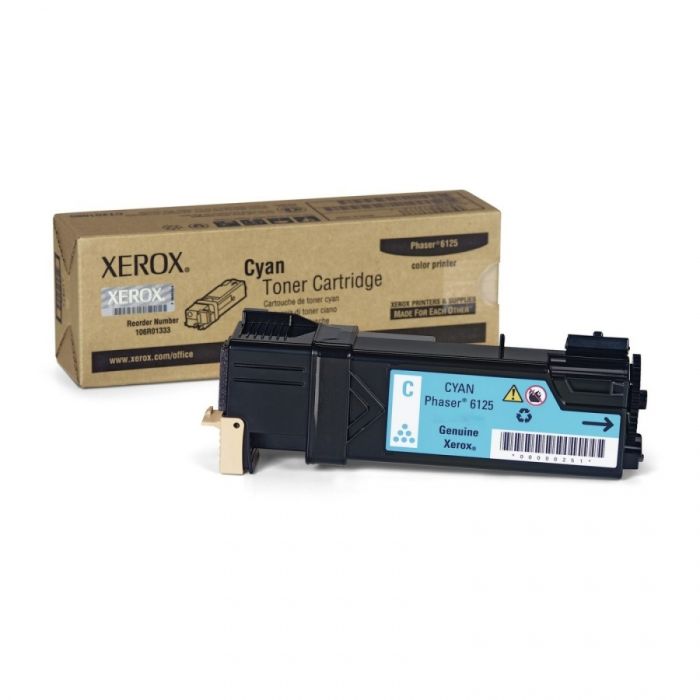 Тонер касета Xerox 106R01335 за Phaser 6125N Cyan