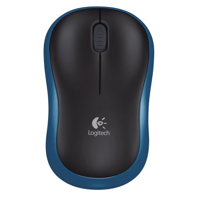 Безжична оптична мишка Logitech Wireless Mouse M185 Blue