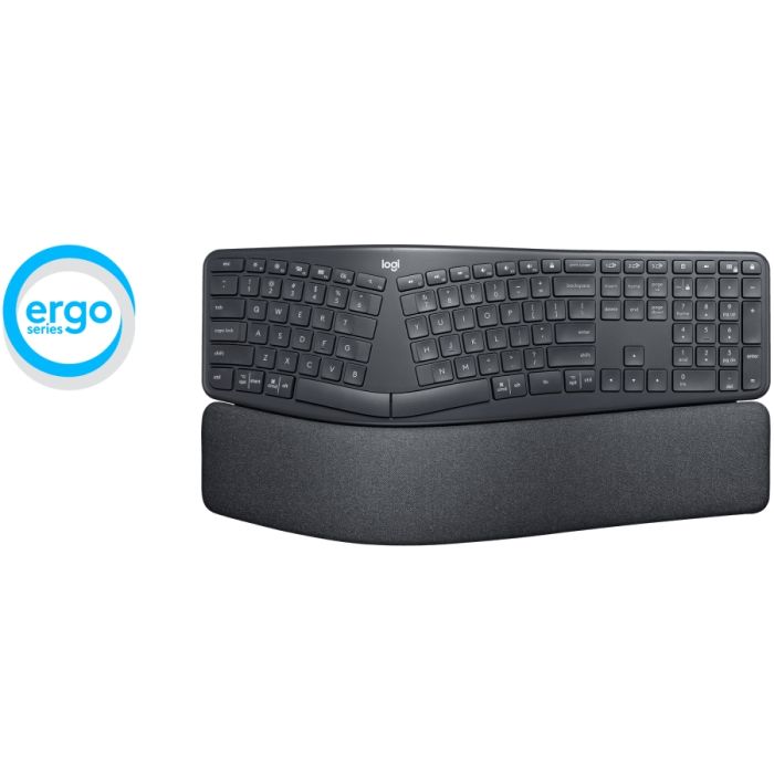 Клавиатура Logitech Wireless Keyboard ERGO K860 US INTL Central Graphite