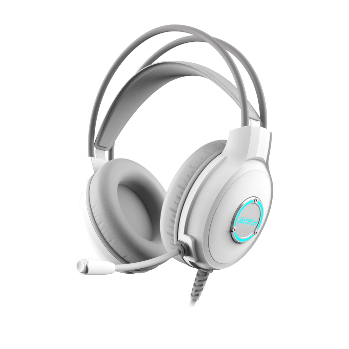 Слушалки с микрофон А4tech Fstyler FH300U USB бял