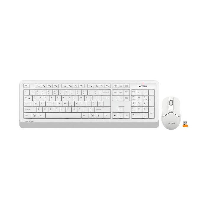 Комплект клавиатура и мишка A4TECH Fstyler FG1012 Безжичен бял