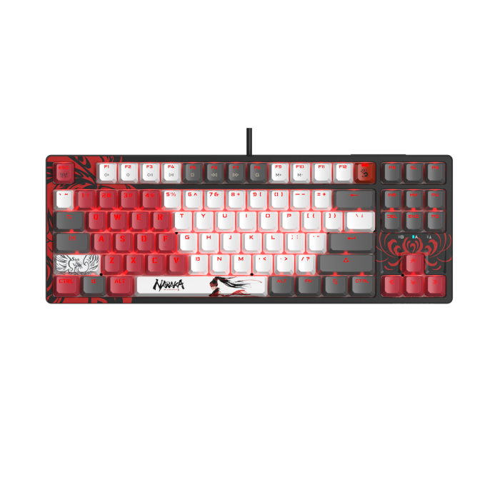 Геймърска механична клавиатура А4tech Bloody Naraka S87 TKL Backlit red switch