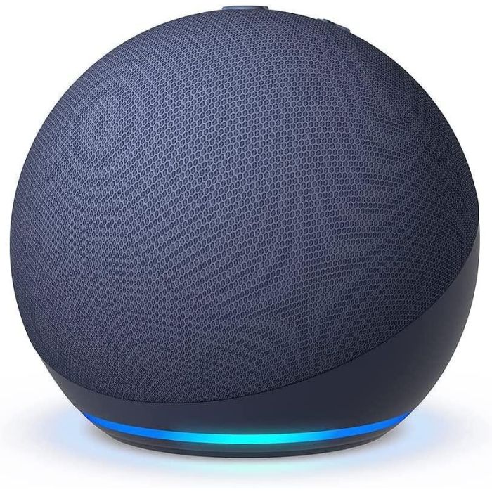 Преносима смарт тонколона Amazon Echo Dot 5 Гласов асистент Alexa Тъмносин