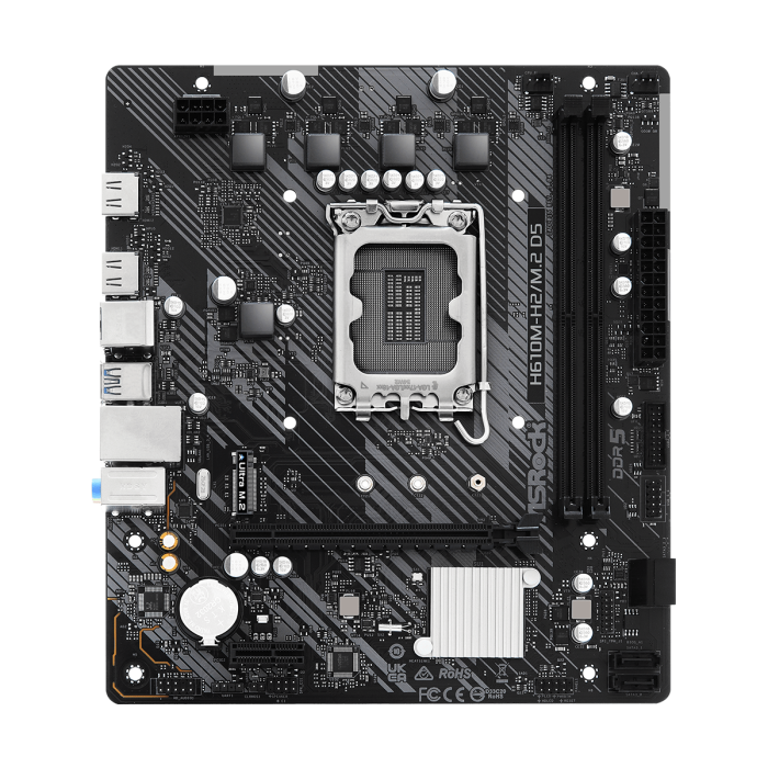 Дънна платка ASRock H610M-H2/M.2 D5 s1700 2xDDR5 M.2 2xHDMI mATX