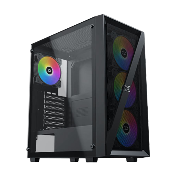 Кутия за настолен компютър XIGMATEK Blade EN40887 USB3.0 4PCS X20C Auto Running LED Fan black