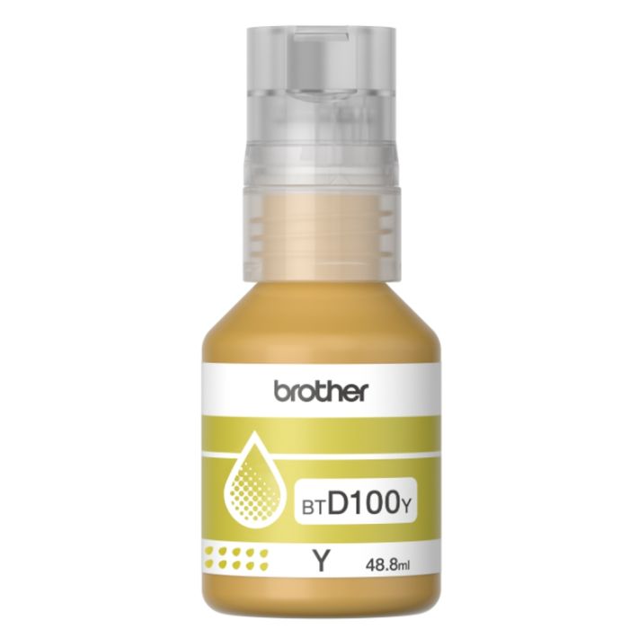 Бутилка мастило Brother BT-D100Y Yellow Ink Bottle