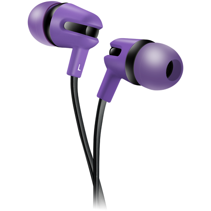 Слушалки тапи с микрофон Canyon CNS-CEP4P 1.2m flat cable purple