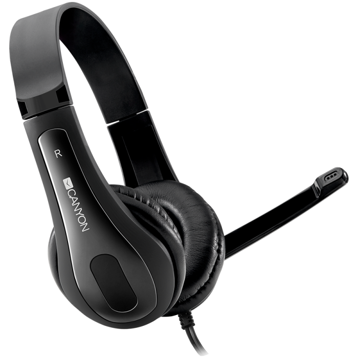 Слушалки с микрофон Canyon CNS-CHSC1B Black