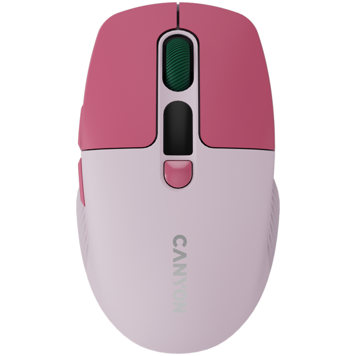 Мишка CANYON MW-26 LCD Silent Dual Mode Wireless Pink
