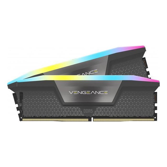Памет Corsair Vengeance Gray RGB DDR5 32GB (2x16GB) 6000MHz CL30 - AMD EXPXO & XMP 3.0