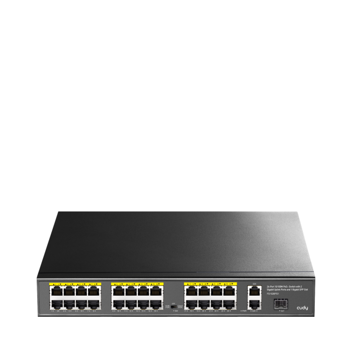 Switch Cudy FS1026PS1 24 портов 10/100 PoE 1 x SFP Slot