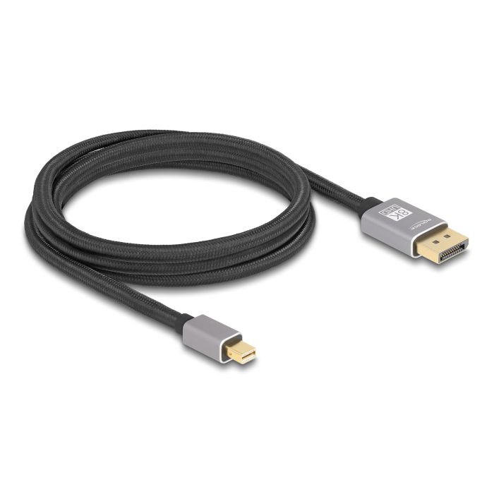 Delock Кабел Mini DisplayPort към DisplayPort, 8K, 60 Hz, 2 m