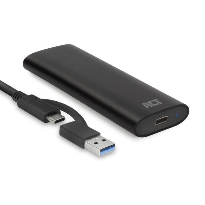 Кутия за диск M.2 ACT AC1615 USB-C+USB-A NVMe/ PCIe SSD
