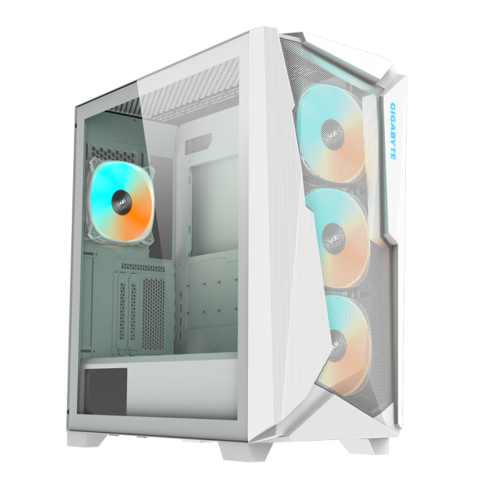 Кутия за настолен компютър Gigabyte C301 WHITE V2 TG Mid-Tower