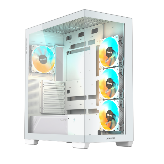 Кутия за настолен компютър Gigabyte C500 PANORAMIC Stealth Ice - Mid-Tower