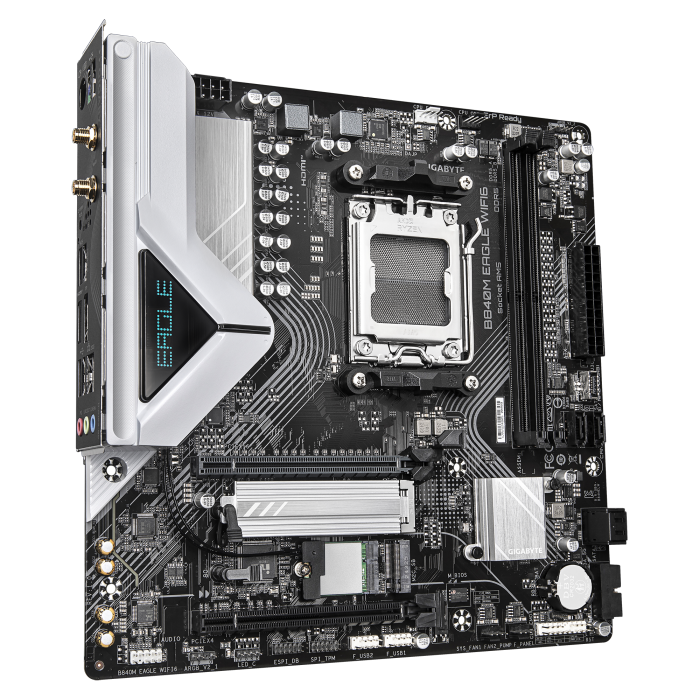Дънна платка GIGABYTE B840M EAGLE WIFI6 sAM5 2xDDR5 HDMI DP 2.5GLan WiFi6 mATX