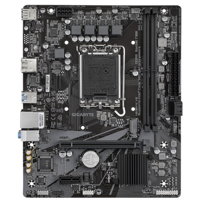 Дънна платка GIGABYTE H610M K V2 s1700 2xDDR5 HDMI DP mATX 