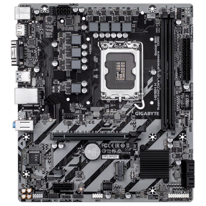 Дънна платка GIGABYTE H810M H s1851 2xDDR5 raid VGA HDMI mATX