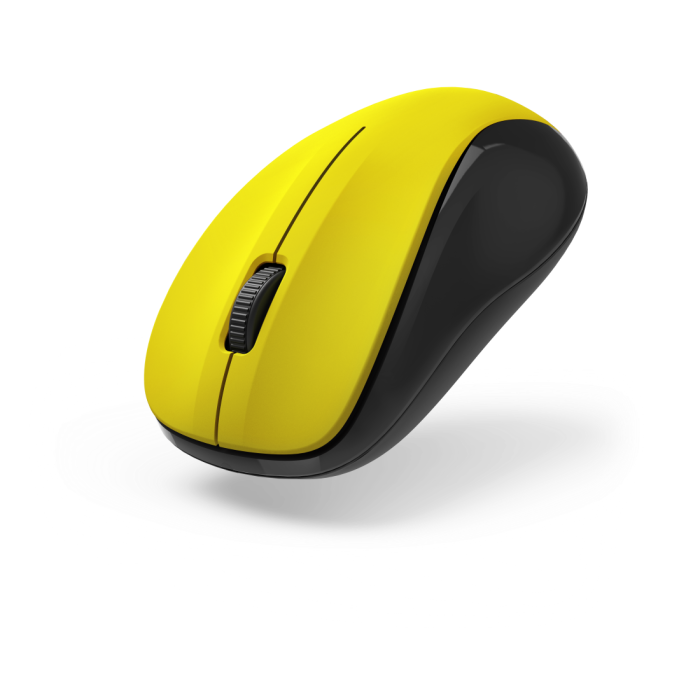 Безжична мишка Hama MW-300 V2 1200dpi Оптична 3 бутона Тиха USB жълт