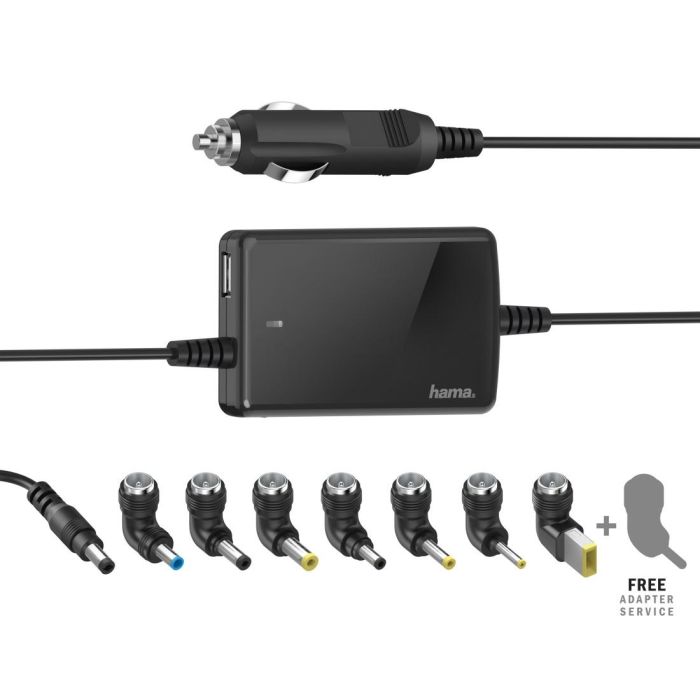 Универсално захранване за лаптоп HAMA за автомобил вх.12-15V изх.15-19V 70W