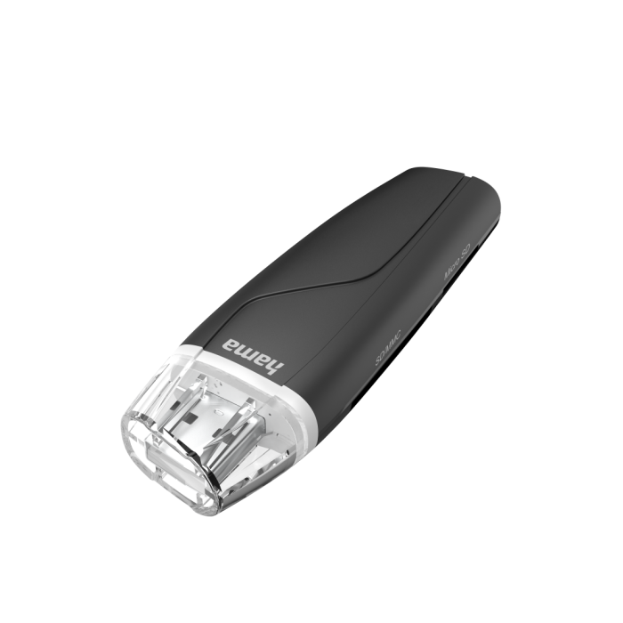 Четец за карти HAMA USB 2.0 SD/microSD SD/SDHC/SDXC Черен