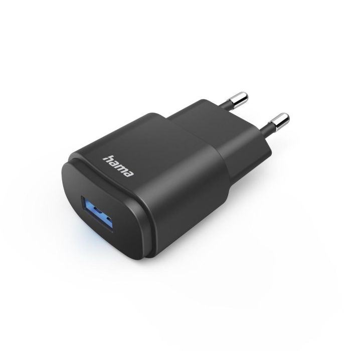 Мрежово зарядно Hama USB-A 6W Черен