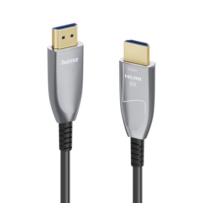HAMA Оптичен HDMI кабел ултра високоскоростен сертифициран 8K алуминий 10м