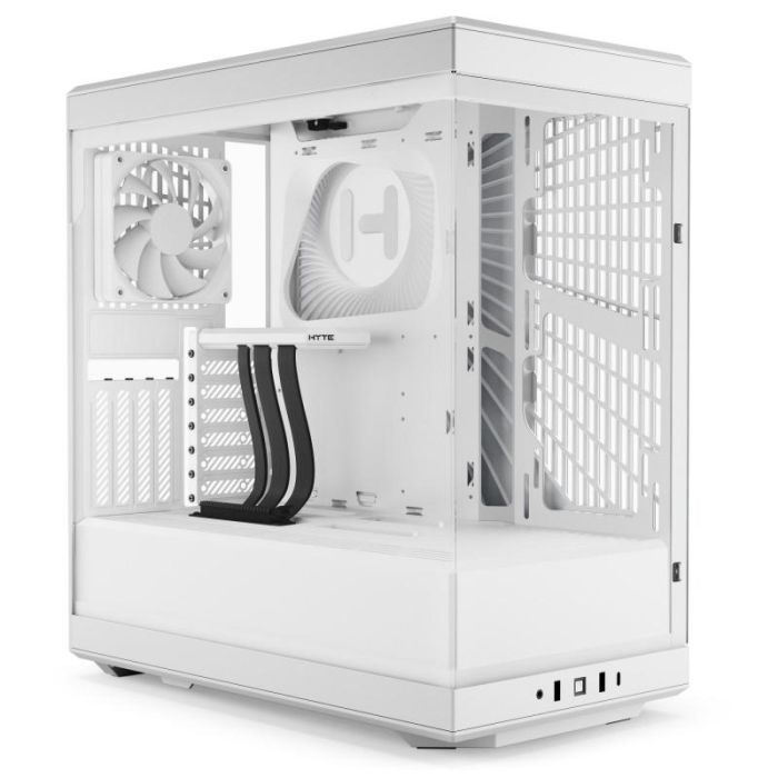 Кутия за настолен компютър HYTE Y40 Tempered Glass Mid-Tower Бяло