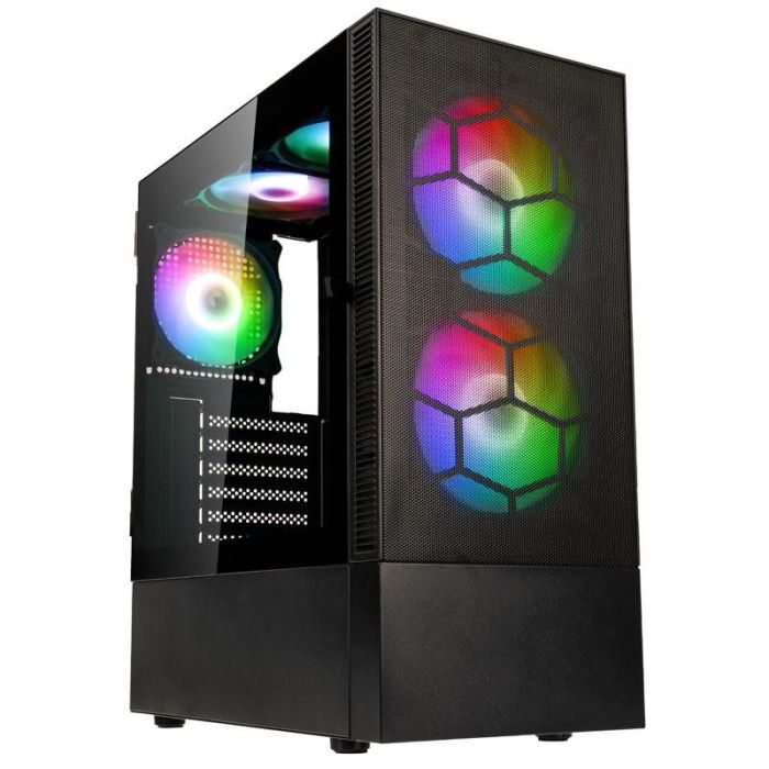 Кутия за настолен компютър Kolink Observatory MX Mesh ARGB TG Mid-Tower Черна