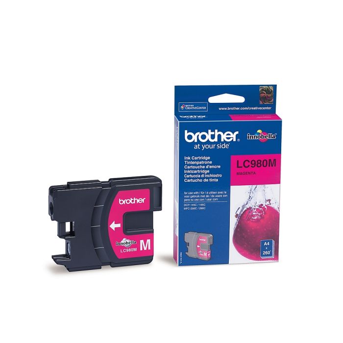 Консуматив Brother LC-980M magenta за DCP-145/165/195/375, MFC-250/290 series