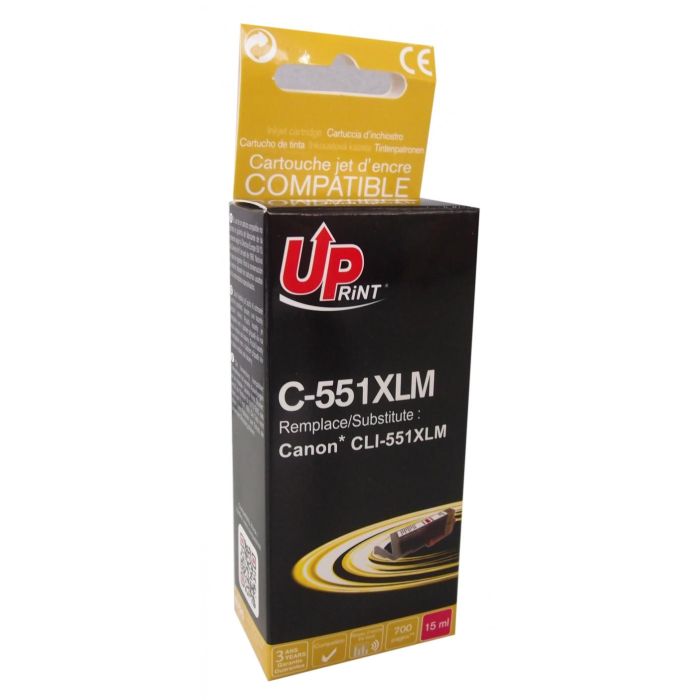 Консуматив Canon CLI-551XL Magenta с чип съвместим UPrint