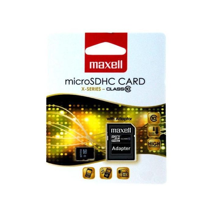 Флаш карта 64GB MAXELL SD XC Micro с преходник CL10
