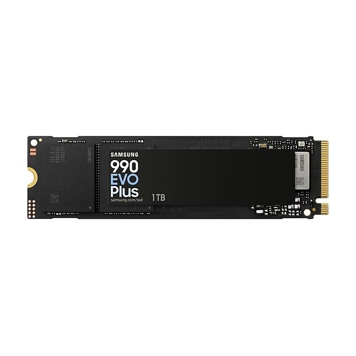 Твърд диск Samsung SSD 990 EVO Plus 1TB PCIe 4.0 NVMe M.2 2280 Read/Write up to: 7150 / 6300 MB/s