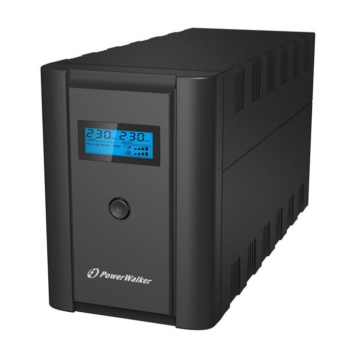 UPS POWERWALKER VI 1200 SHL LCD 1200VA/600W Line Interactive 2x шуко 2x IEC C13