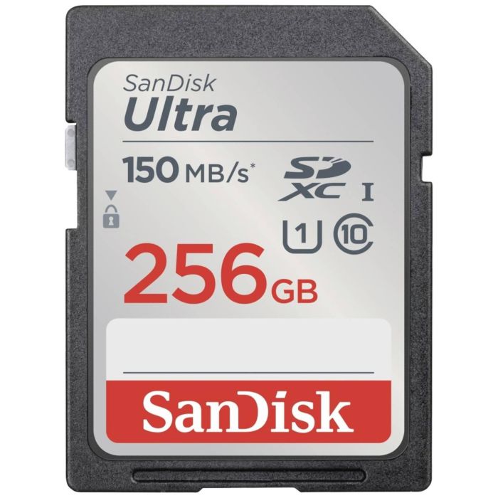 Флаш карта памет 256GB SanDisk Ultra SDXC 150MB/s