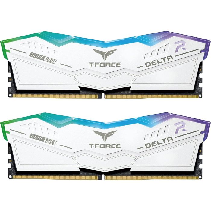 Памет Team Group T-Force Delta RGB DDR5 32GB 2x16GB 6000MHz CL40 White 