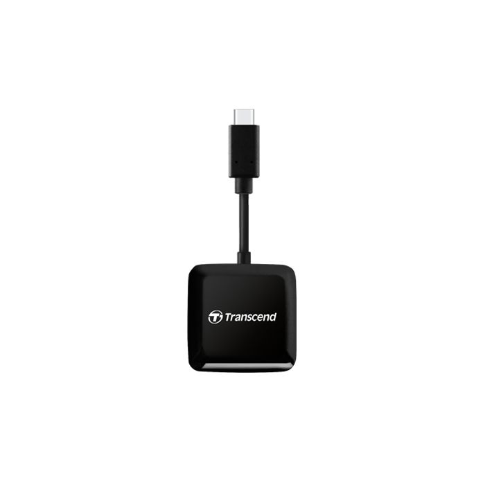 Четец за карти Transcend SD/microSD Card Reader USB 3.2 Gen 1 Black, Type C