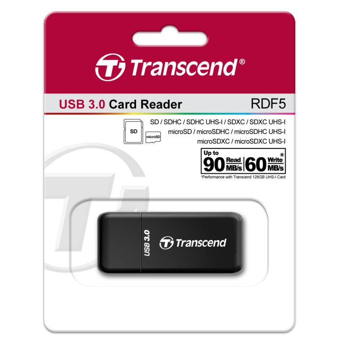 Четец за карти Transcend USB 3.0 SD microSD Black