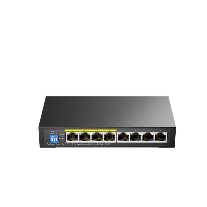 Switch 4+4port Cudy GS1008P 4xPoE 100/1000 60W